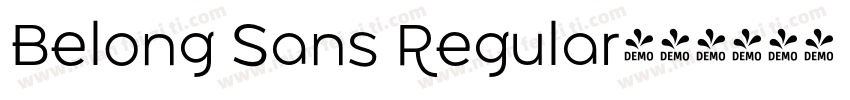 Belong Sans Regular字体转换